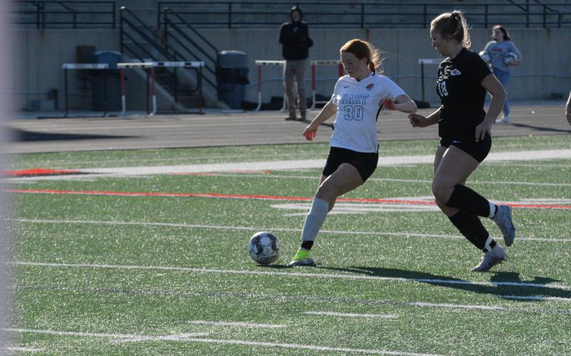 Junior forward Channing Segars hat trick was unable to put the Lady Dogs past the Lady Indians of Stephens County in the 6-3 loss on March 19 in Toccoa.