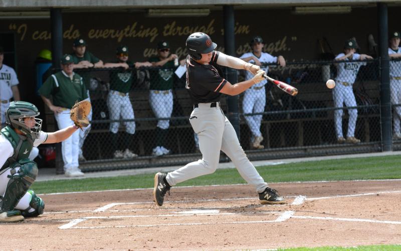 Pictured is Kanyon Coulter as he went 2-for-4 in game two with a run and a run batted in.