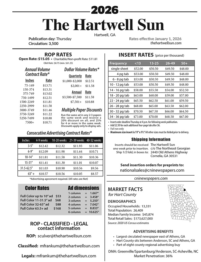 Rate Card