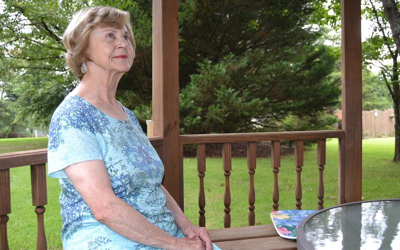 Sandra Bruce battled colon cancer in 2010. When she was going through chemotherapy, her husband Johnny asked what he could do to brighten her day. Her response was she always wanted a gazebo, which he proudly built for her. If she’s not all over Hart County helping others, Sandra can be found sitting in her beloved gazebo and enjoying the scenery from her immaculate yard, or at her kitchen table in front of the big bay window watching the hummingbirds.
