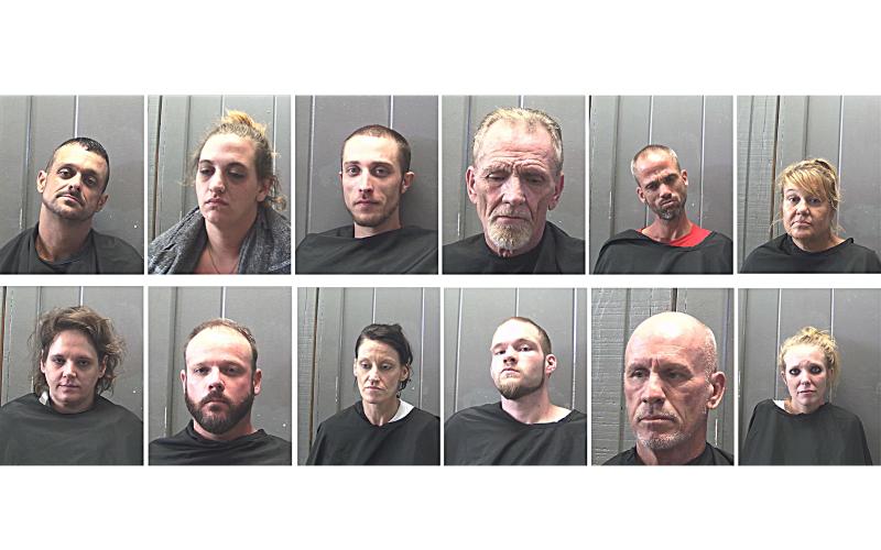 Pictured from left to right, top row, are Allan James Goodman, Amber Lee Burton, Andrew James Parten, Charles Michael Seawright, Charles William Smith and Elizabeth Ann Barley. On the bottom row are Heather Lee Hill, Joseph Michael O’Barr, Taletha Renee Jones, David Allan Lee Latty, David Ray McCormick and Tatsianna Peeples.