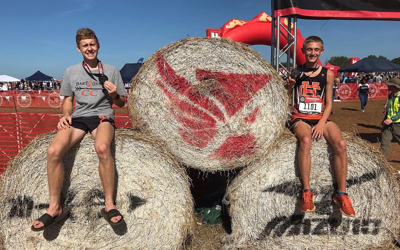 Sam Garringer, left, and Matthew Brown, right, at the Wingfoot Classic.