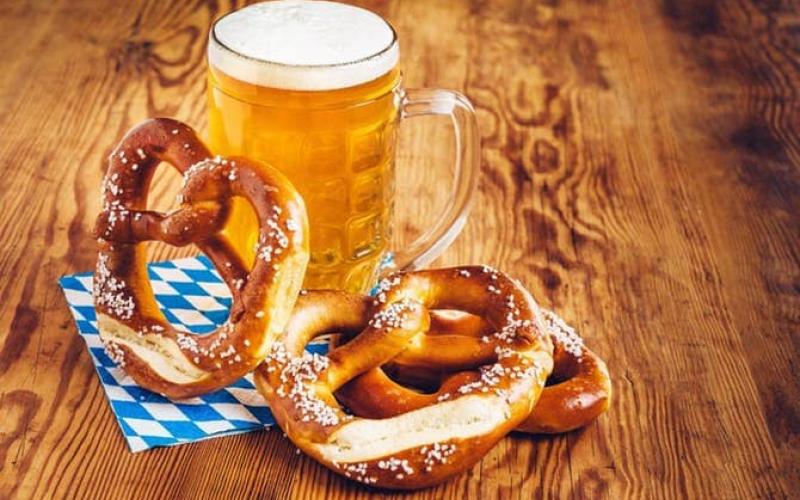 Beer and pretzels