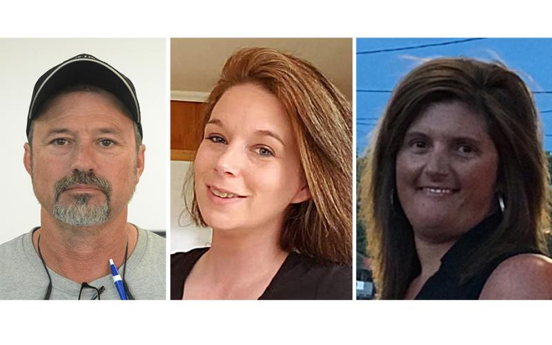 From left to right are Ted Yeargin, Alicia Barnett and Melissa Holloway.