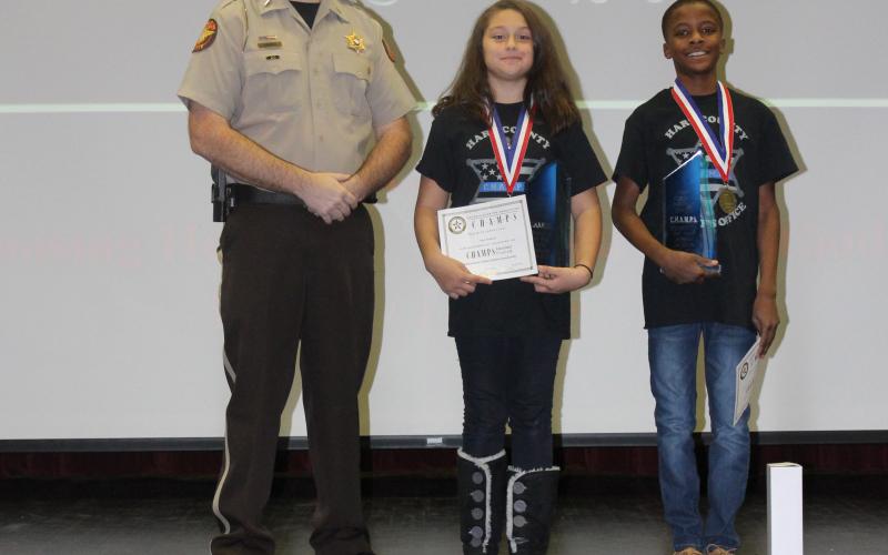 Champ Students of the Year are Jemari Jackson and Rose Rowland. 