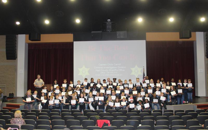 The fifth grade at South Hart Elementary.