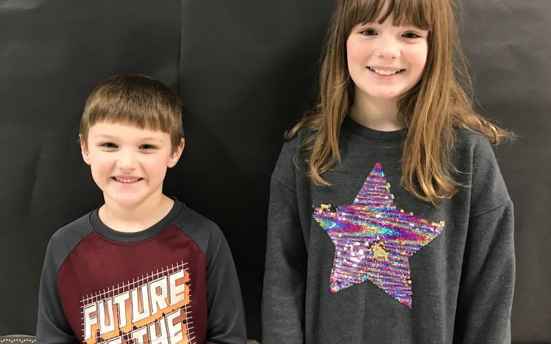 South Hart winners were Grayson Morris, kindergarten and Kaelynn Shapland, fourth grade.
