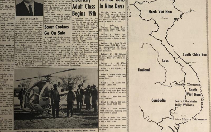 The Hartwell Sun from 1968