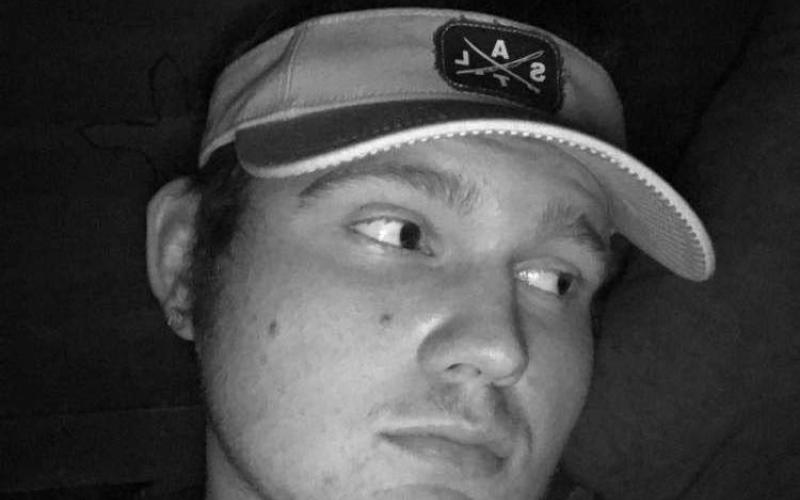 Hunter Grizzell in a photo posted to his Facebook page on March 20.
