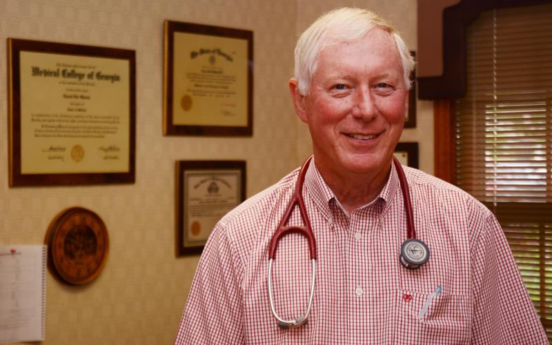 Sunshot by Michael Hall — Dr. Edward Wysong of Hartwell Family Practice is retiring June 30, ending a 47-year career.