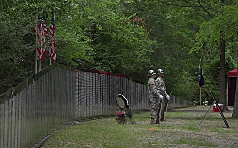 Photo submitted from Facebook — The Traveling Vietnam Memorial Wall is shown at a previous stop in Jackson, Miss., in 2018.