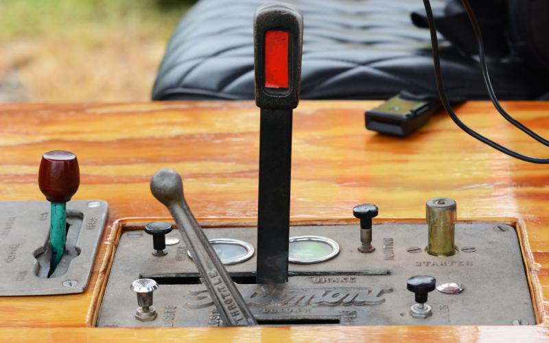 Railcars are operated using a set of levers and buttons usually situated in the center console of the car between two seats.