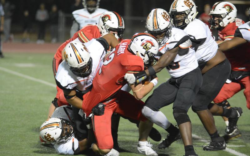 Hart County fell short by just one point to GAC in the 2019 AAA state playoff quarterfinals where the two teams battled it out in a 17-16 showdown in Norcross.