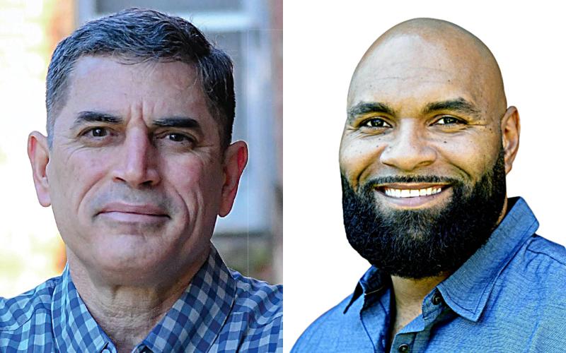 Andrew Clyde, left. Devin Pandy, right.