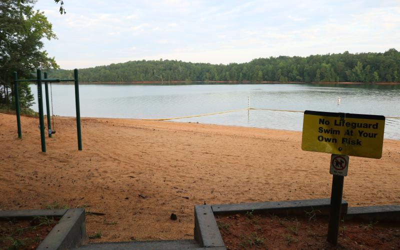 A beach at Payne’s Creek Campground