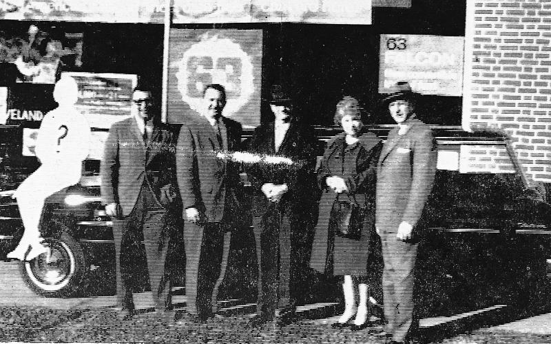 The Hartwell Sun gave away a Ford Falcon station wagon in 1962.