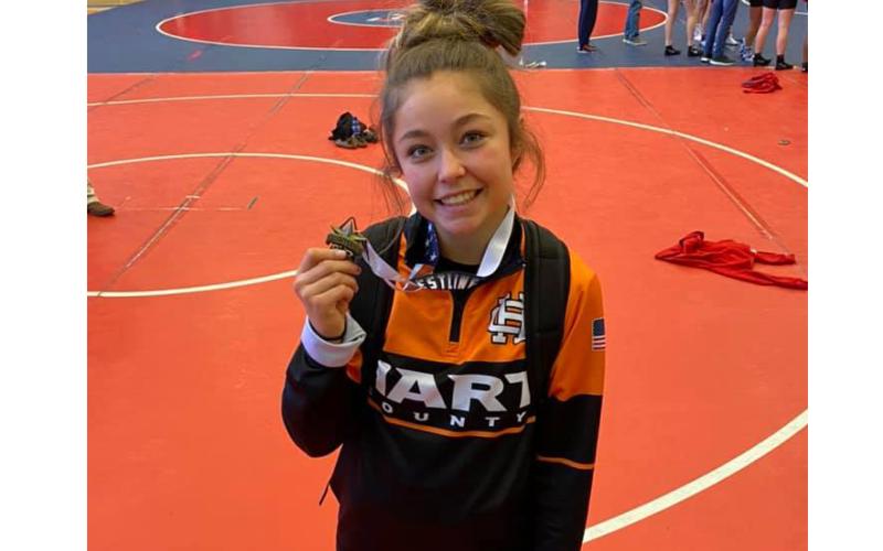 Hart County High School wrestler Scout Lewis