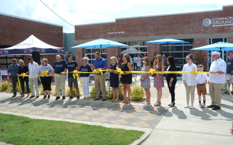 Sunshot from file — A ribbon cutting for Carolina Street in downtown Hartwell in July celebrated the opening of Common Ground, Elizabeth Cakes by Design, Twelve South Artisan Market, the Hart County Chamber of Commerce and Chicago Steakhouse on the same block. A ribbon cutting was later held for Provision, which also opened on Carolina Street in 2020.