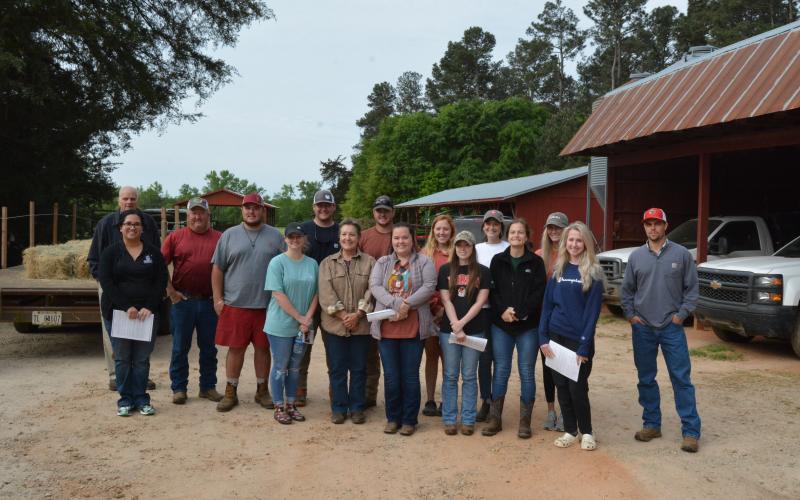 Dr. Leslie Fordham’s animal science students took a trip to Wakefield Farm in Hartwell on Friday, April 16.