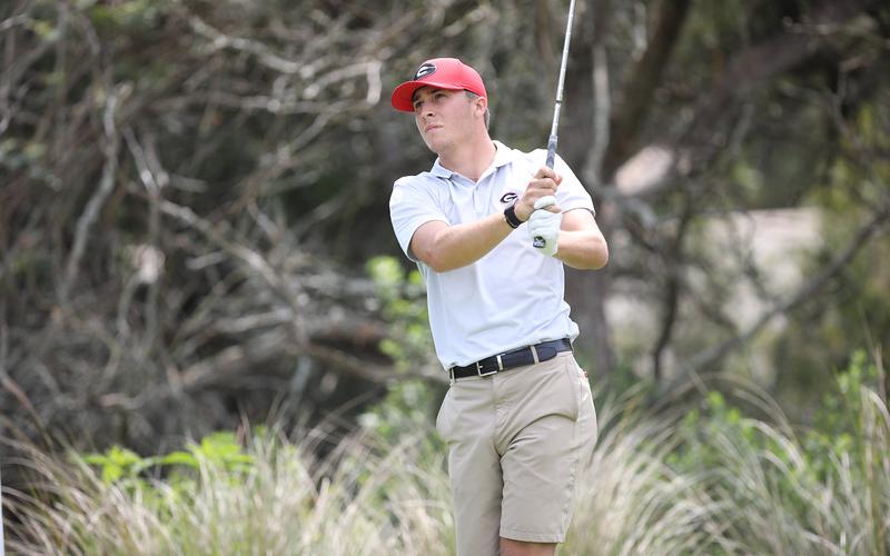 Steve Colquitt/UGA - Eli Scott during the match play quarterfinals of the SEC Championship at Sea Island Golf Club on St. Simons Island, on Saturday, April 24.