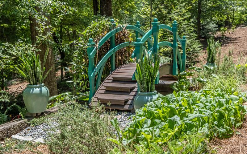 Scenic bridge at the Botanical Garden
