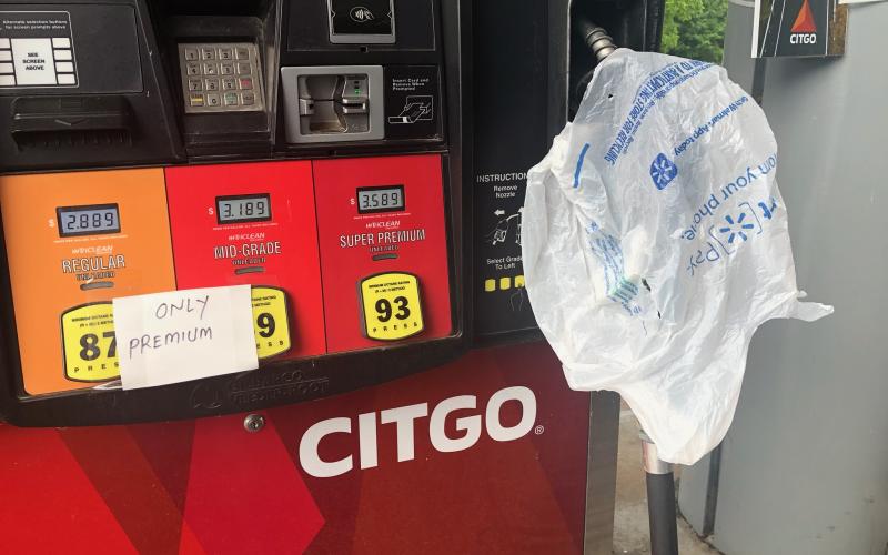 Grayson Williams/The Hartwell Sun Like many gas stations around Hartwell, the Howell Street Citgo was out of gas on Tuesday, May 11.
