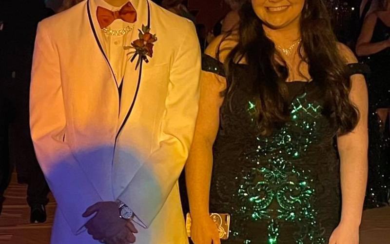 Photo Submitted - Hunter Carter, left, was named Prom King and Haley Evans, right, was named Prom Queen.
