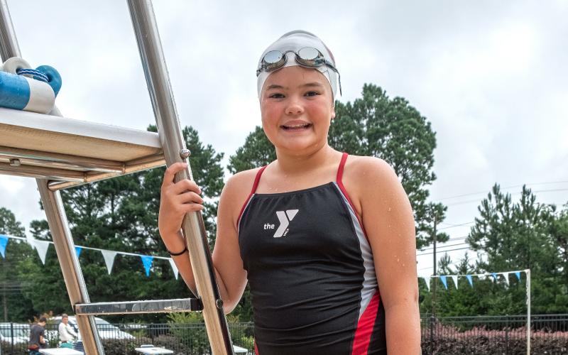 Bill Powell/The Hartwell Sun Cara Cook placed fifth in the 200m medley relay and 200m freestyle relay.
