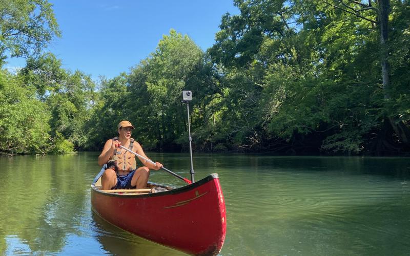 Photo submitted - River explorers, like the man pictured above, will soon have advanced Google imaging for river networks.