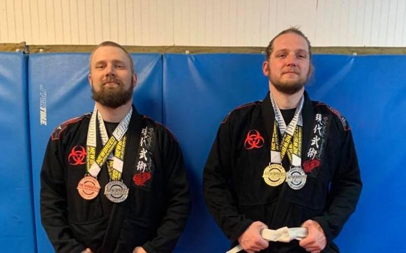 Submitted photo - Chris Burns, left, earned a silver and bronze medal and Grayson Williams, right, won a gold and silver medal.