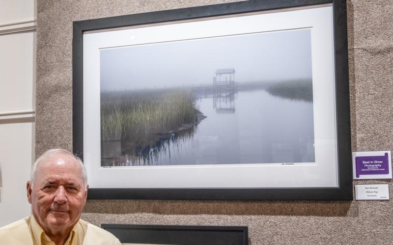 Ray Richards won Best in Show for the above photograph, Edisto Fog.