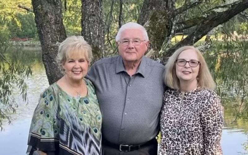 Photo submitted - From left to right, Janice Lewis, David-Charles (Chuck) Christensen and Barbara Lewis Berkowitz unite for the first time after about 70 years of life.