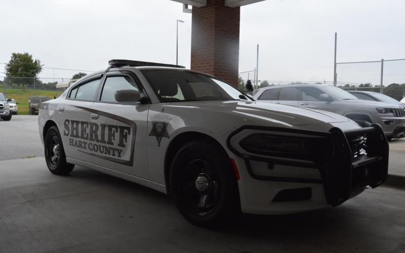 Drew Dotson/The Hartwell Sun - A Hart County Sheriff’s Office cruiser parked at the station.