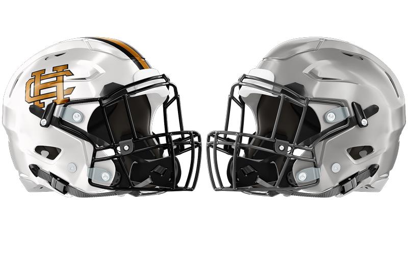 Hart and East Jackson helmets.