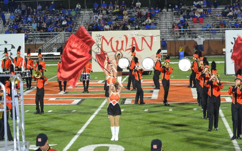 The Hart County Marching Band performs "Mulan" for its home crowd on Oct. 8.
