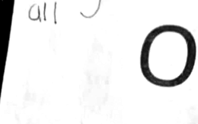 Photo of the small alleged threat posted inside a girls bathroom at Hart County High.