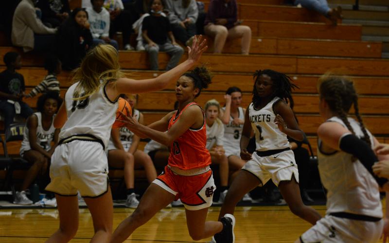 Alexis Walker goes for a lay-up in Anderson S.C. on Nov. 30.