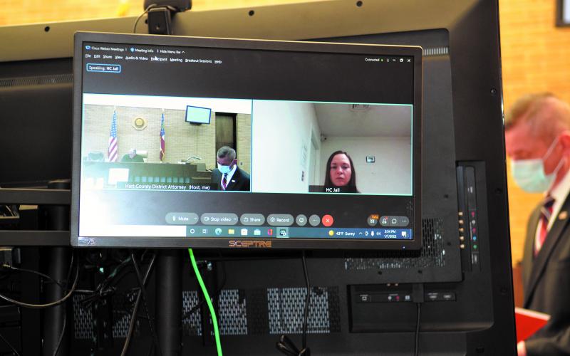Crumpton appeared at her bond hearing via Zoom. Her attorney William Healan was in attendance at the Hart County proceeding.