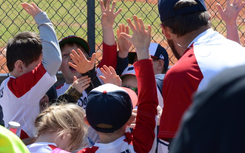 Photo from File - The White Sox celebrate a victory on opening day of the 2021 season.