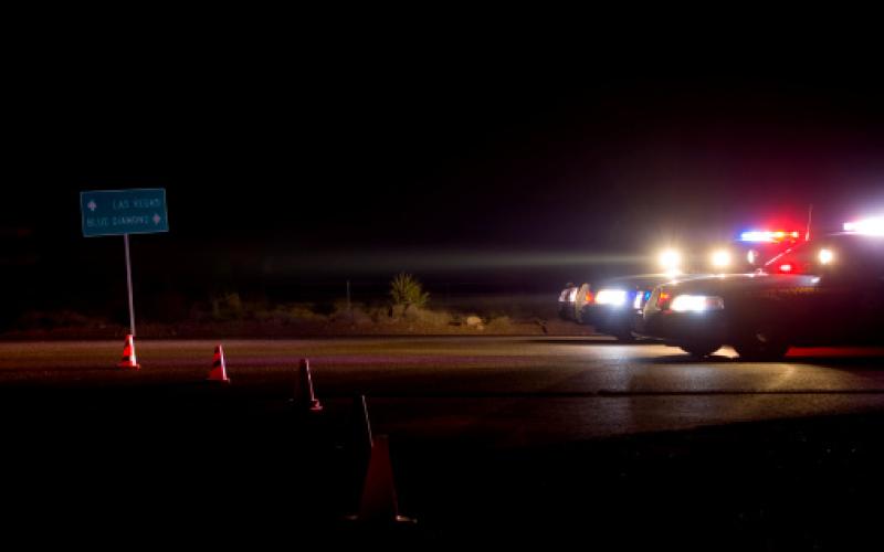 Road block at Red Rock Fire. Photo credit: GregC