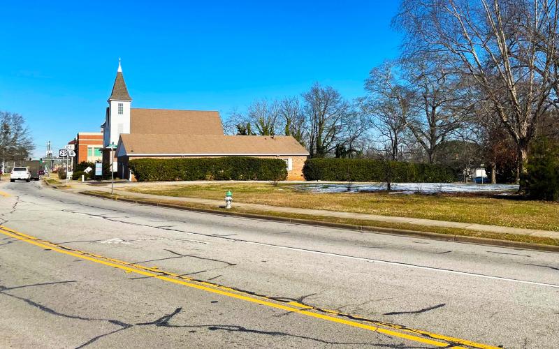 The property the city intends to turn into a new parking lot for the city.