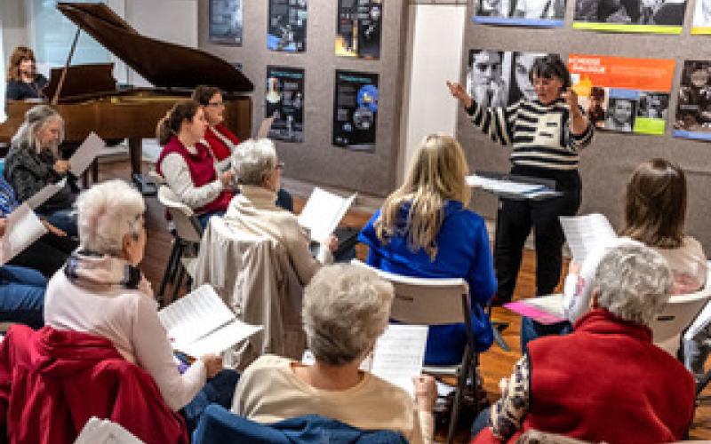 The Hart County Community Chorus rehearses for its next performance, “A Celtic Spring” to be held April 21.