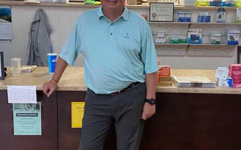 Hartwell Drugs pharmacist Bill Rogers.