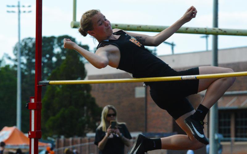 Madison McClane placed second in the high jump.