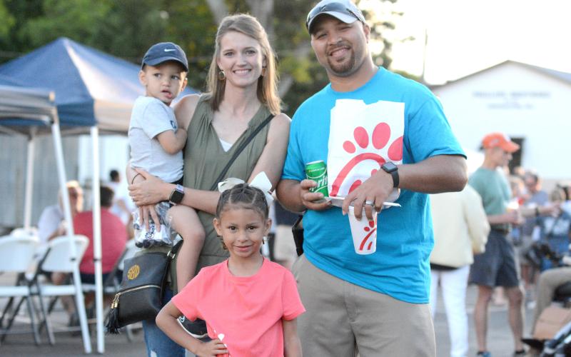 Steve and Samantha Burton grab Chick-Fil-A for themselves and children Trace and Anna Grace.