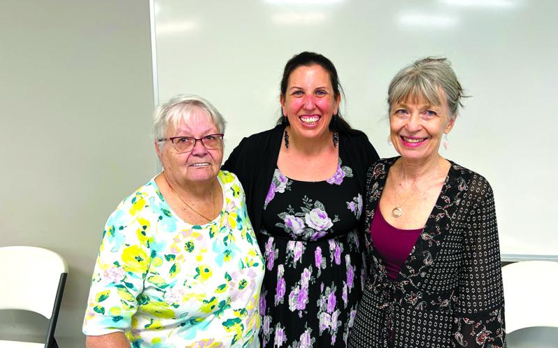 The Connie Mack Bowers Memorial Team, pictured left, won another Hart County Spelling Bee at the Adult Learning Center on April 28. From left to right is Kathy Gumbert, Jennifer Hanna and Julie Lassiter.
