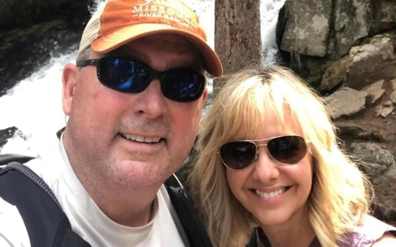 Pictured above is a Facebook photo posted July 10 by Kelli Schell. Kelli is alongside Charly at Basin Lakes Trail in Montana.