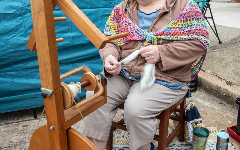 Pictured above is one of the craft vendors at the last Hartwell Makers Festival held this past April.