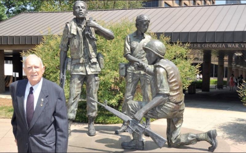 Photo submitted On Capitol Hill in Atlanta, the state erected a memorial to its veterans and in honor of Gen. Pete Wheeler, who served as commissioner of the Department of Veterans Service from 1948 until his death in 2015.