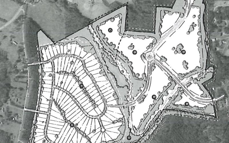 The original subdivision plan proposed by Whitworth and Brandt.